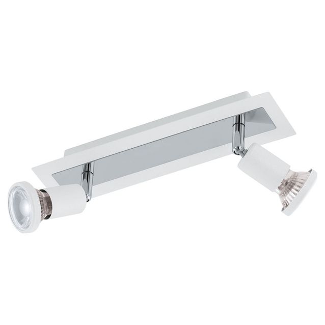 LED-kattospotti Eglo Sarria 2-osainen valkoinen kromi 94959