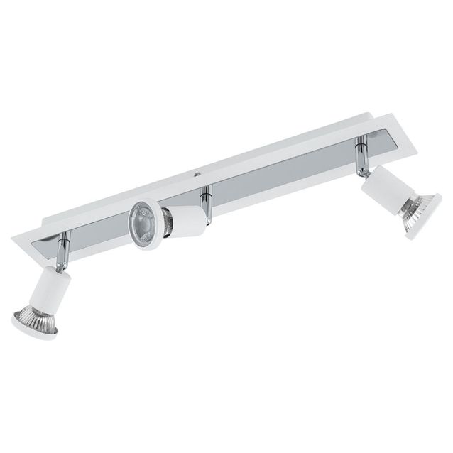 LED-kattospotti Eglo Sarria 3-osainen valkoinen kromi 94961