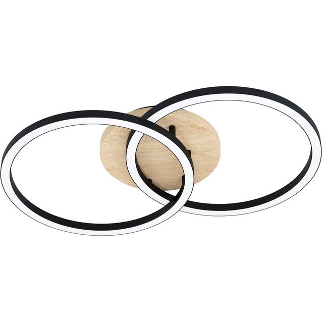 LED-Kattovalaisin Eglo connect.z Lomaltas-Z 35x58cm 32W tammi