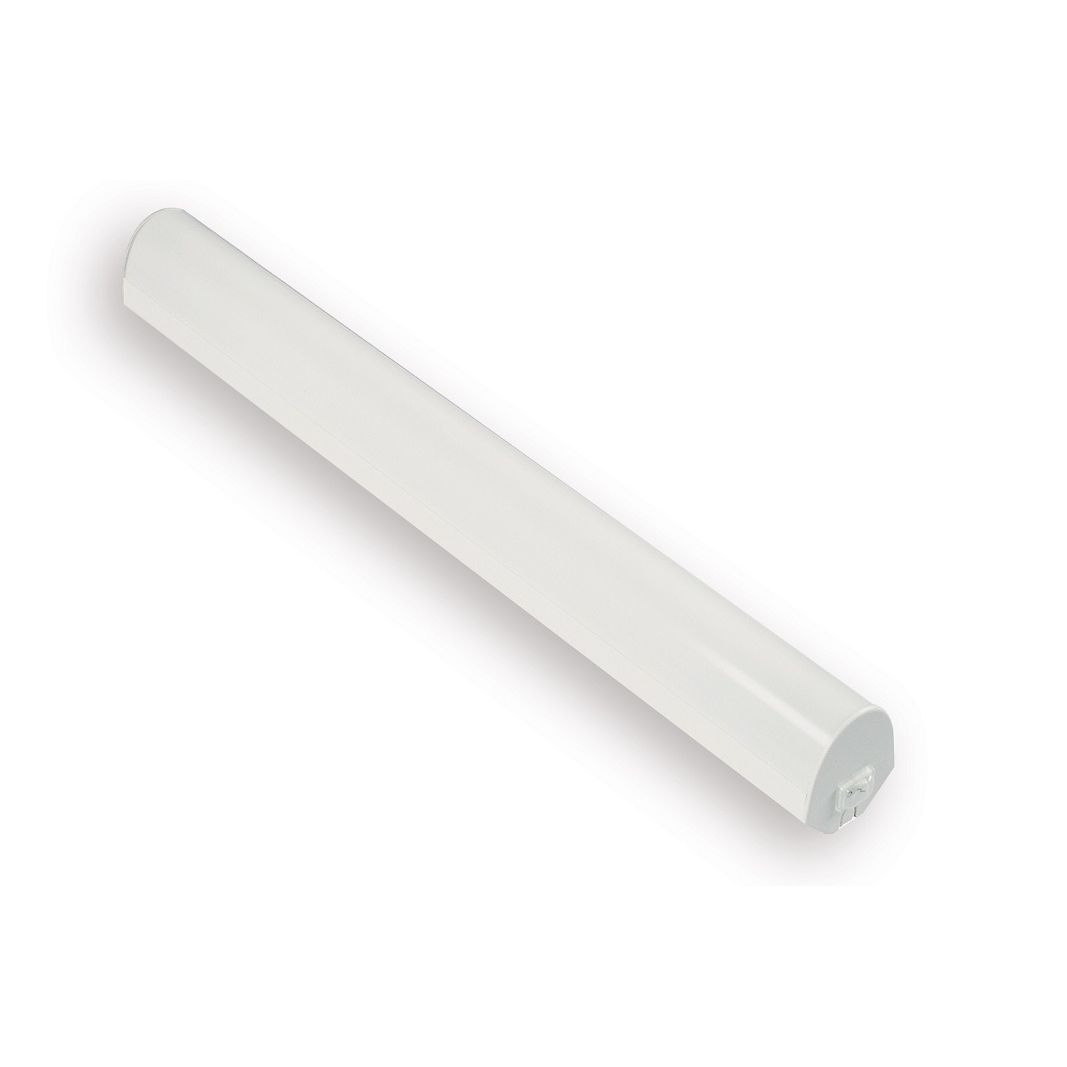 LED-kylpyhuonevalaisin Ensto Alisa AL14118LED/DW 9W/8DW 628 mm IP44 kytkimellä valkoinen