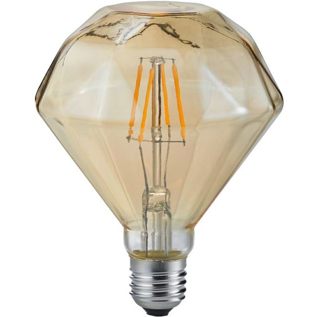 LED-lamppu Trio 902 E27, deco, filament, 4W, 320lm, 2700K, ruskea