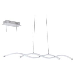 LED-riippuvalaisin Eglo Lasana 2 875mm kromi valkoinen 96103