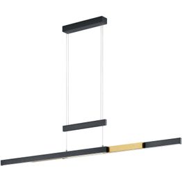 LED-riippuvalaisin Trio Trajan harjattu musta/mattamessinki