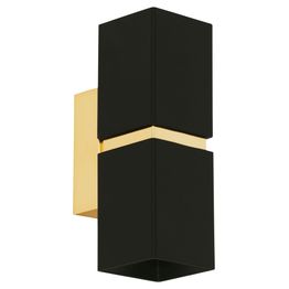 LED-seinävalaisin Eglo Passa 55x170mm musta kulta 95373