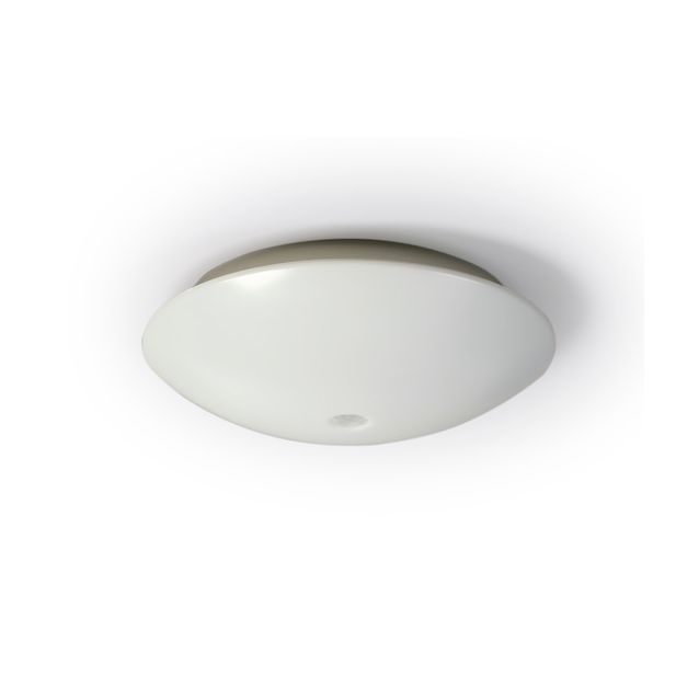 LED-tunnistinvalaisin Ensto AVR400 18W/830 PIR Ø400x133 mm IP44 valkoinen