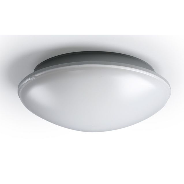 LED-yleisvalaisin Ensto AVR254 11W/830 Ø254x90 mm IP54 vaaleanharmaa