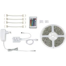 LED-valonauha Briloner RGB 5 m 24 W + kaukosäädin