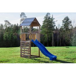 Leikkikeskus JABO 1 painekyllästetty mänty sis. sinisen liukumäen