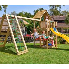Leikkikeskus Jungle Gym Cubby ja Climb Module X'tra sis. liukumäen