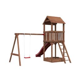 Leikkikeskus Palmako Jesper 2 sis. leikkitorni + hiekkalaatikko + keinuosa