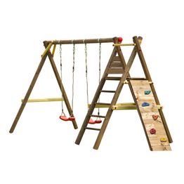 Leikkiteline Palmako Bosse sis. 2 keinua + kiipeilyteline + kiipeilyseinä