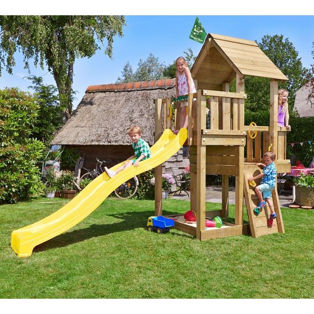 Leikkitorni Jungle Gym Cubby sis. liukumäen