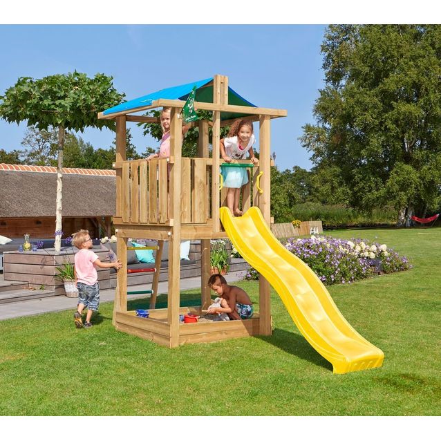 Leikkitorni Jungle Gym Hut sis. liukumäen