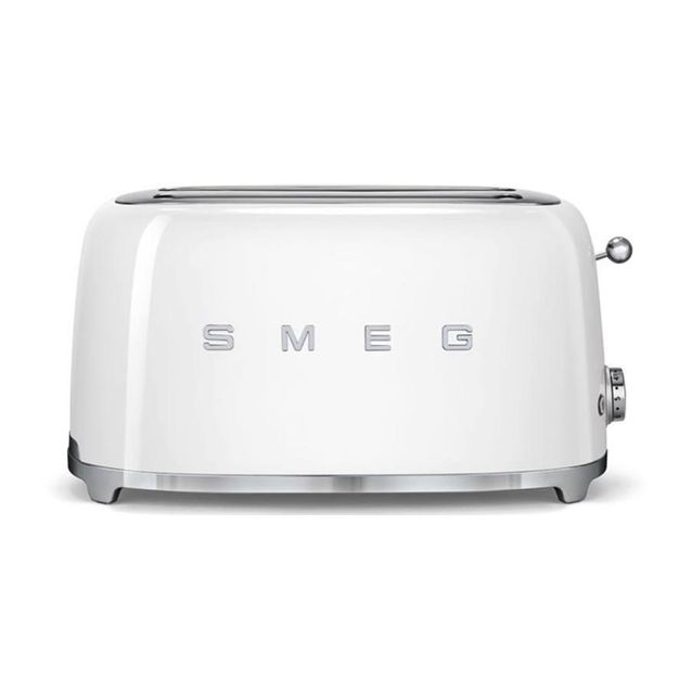 Leivänpaahdin Smeg TSF02, 4 viipaletta, valkoinen