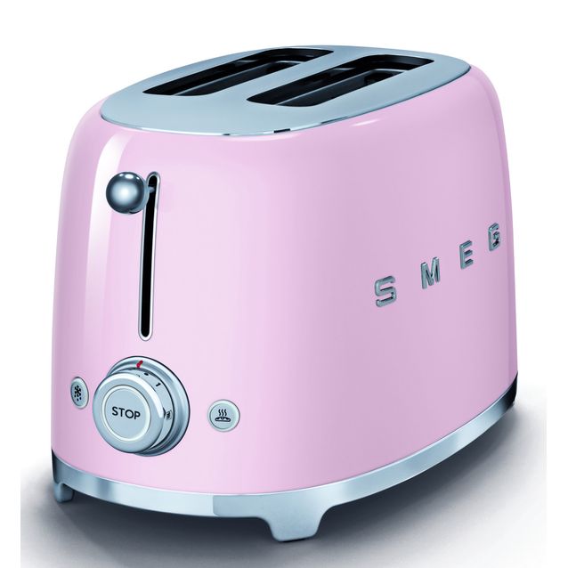 Leivänpaahdin Smeg TSF01PKEU 2-viipaleen vaaleanpunainen