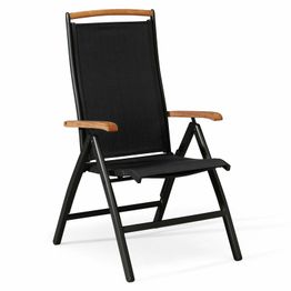 Lepotuoli Nydala säädettävä musta