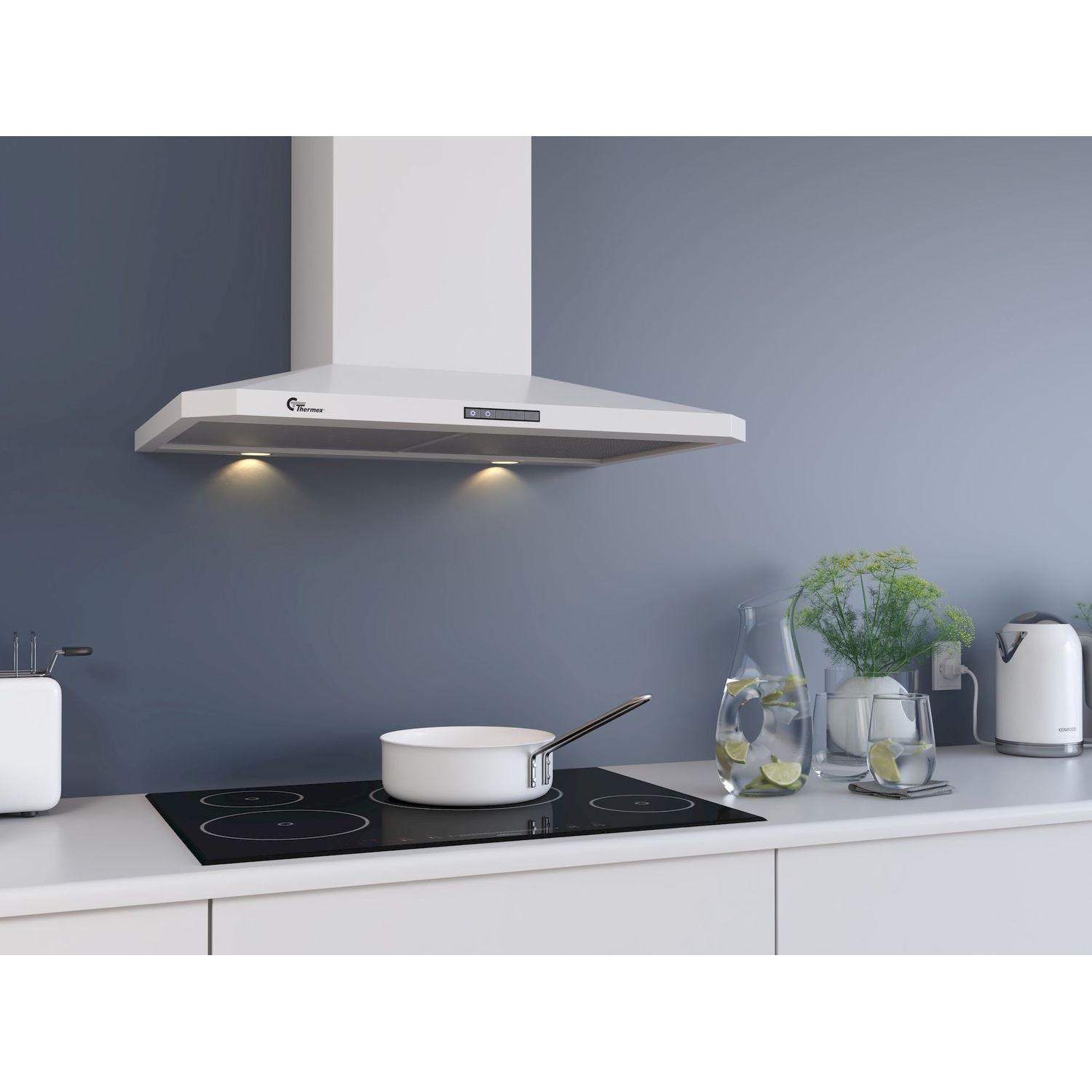 Liesituuletin Thermex Decor 787 600 mm valkoinen