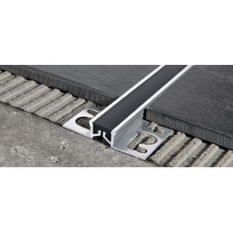 Liikuntasaumalista Progress Profiles Proflex AL 2,7m 17mm 10mm musta