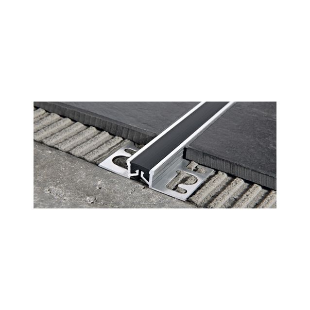 Liikuntasaumalista Progress Profiles Proflex AL, 2,7m, 17mm, 12,5mm, musta