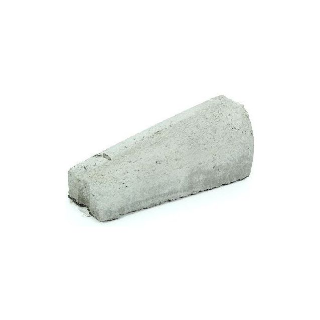 Liimattava madalluskivi Rudus 16 > 6 cm vasen 390x130 mm sileä harmaa