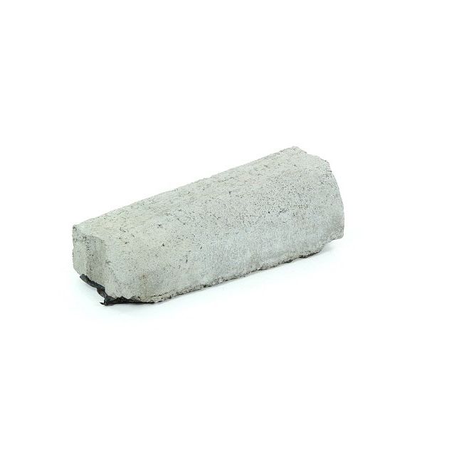 Liimattava madalluskivi Rudus 8 > 6 cm vasen 390x130 mm sileä harmaa