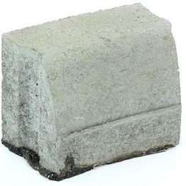 Liimattava reunakivi Rudus kaarre R1000 kovera 195x130x160 mm sileä harmaa