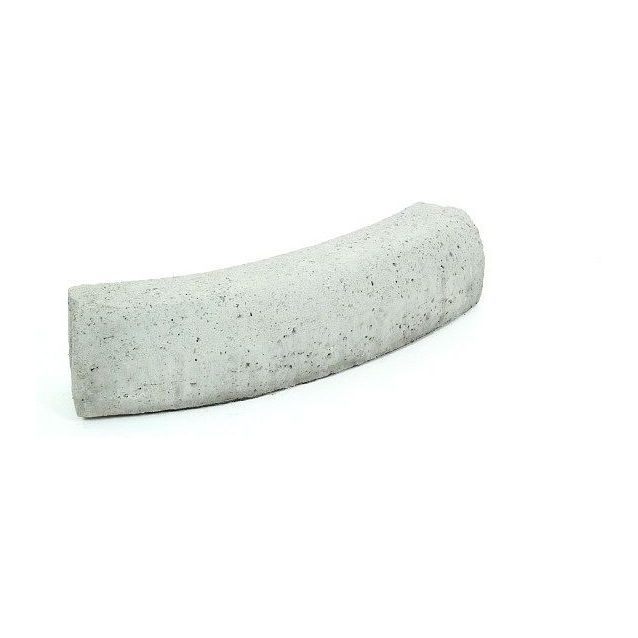 Liimattava reunakivi Rudus kaarre R1000 kupera 780x130x160 mm sileä harmaa