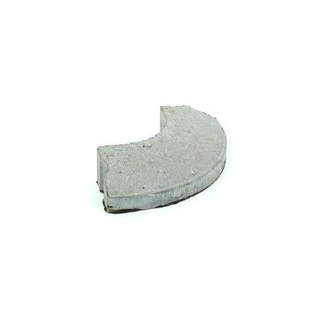 Liimattava reunakivi Rudus kulma R250 kupera 490x130x80 mm sileä harmaa