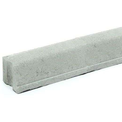 Liimattava reunakivi Rudus suora 1000x130x120 mm sileä harmaa