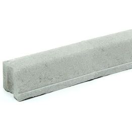 Liimattava reunakivi Rudus suora 1000x130x120 mm sileä harmaa