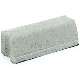 Liimattava reunakivi Rudus suora 390x130x120 mm sileä harmaa