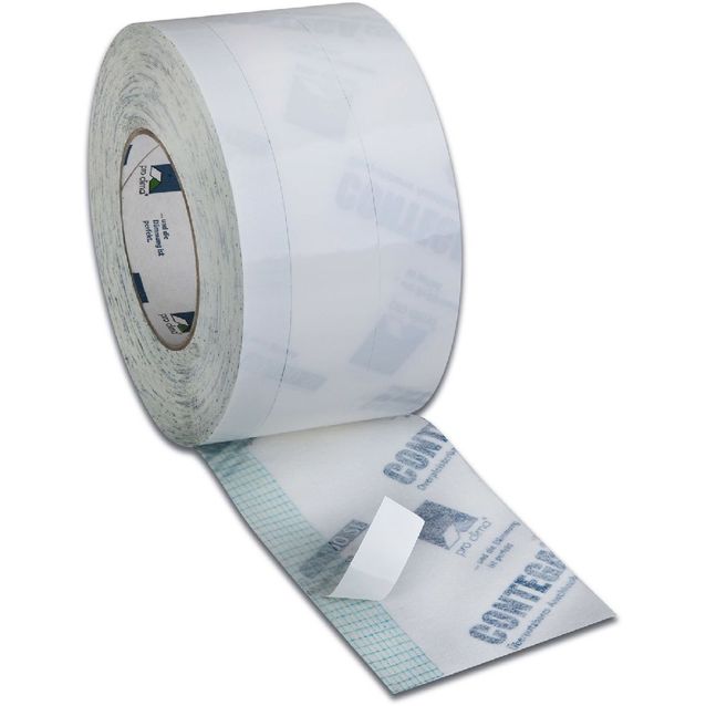 Liitosnauha Contega Solido SL-D 100mm x 30m sisäpuolisille rakenteille kuviopuolen lisäteippiraidalla