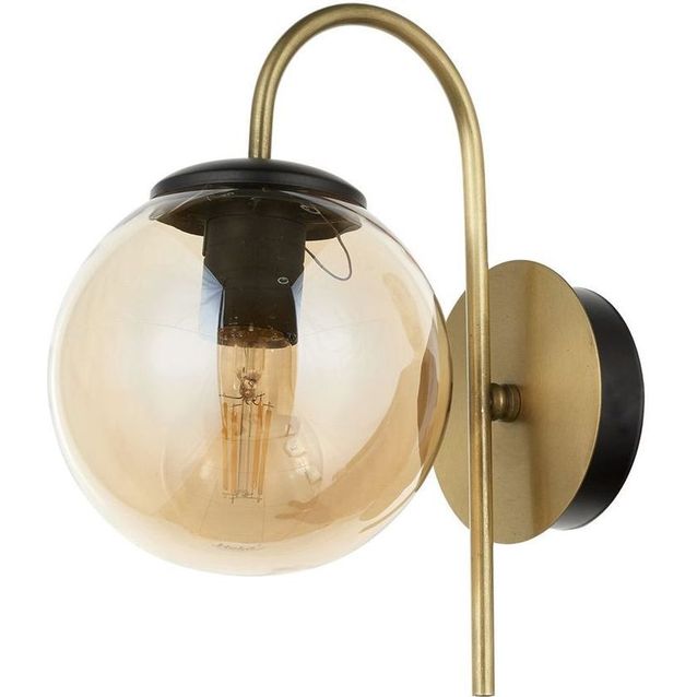 Seinävalaisin Linento Lighting AP-4331-1BSY, musta/antiikki