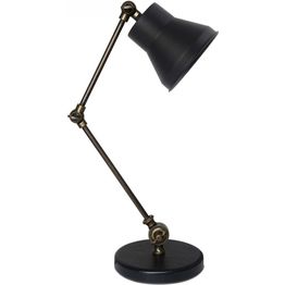 Pöytävalaisin Linento Lighting AYD-3315, 41cm, musta/antiikki