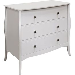 Lipasto Fragonard 3 laatikkoa valkoinen