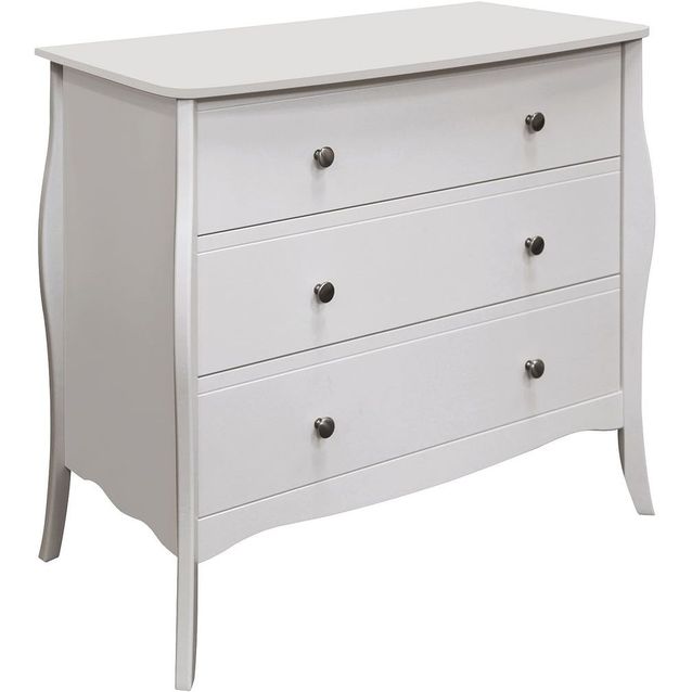 Lipasto Fragonard 3 laatikkoa valkoinen