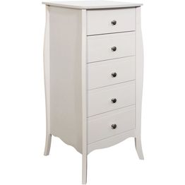 Lipasto Fragonard 5 laatikkoa valkoinen