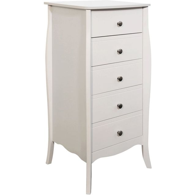 Lipasto Fragonard 5 laatikkoa valkoinen