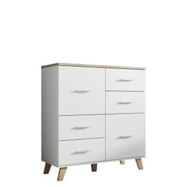 Lipasto LOTTA 110 2D4S, valkoinen/beige (7157)