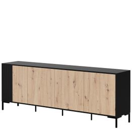 Lipasto MERCI 200 4D, musta/beige (2163)