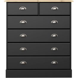 Lipasto Stansvik 6 laatikkoa musta