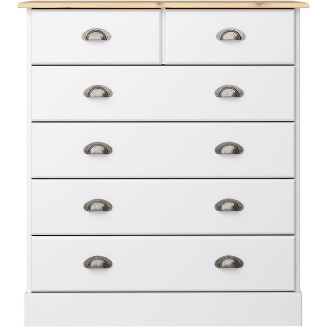 Lipasto Stansvik 6 laatikkoa valkoinen