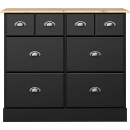 Lipasto Stansvik 8 laatikkoa musta