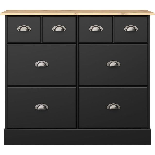 Lipasto Stansvik 8 laatikkoa musta