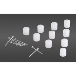 Lisätarvike hyllynasta Elfa Classic 8x8x20 mm 10 kpl valkoinen