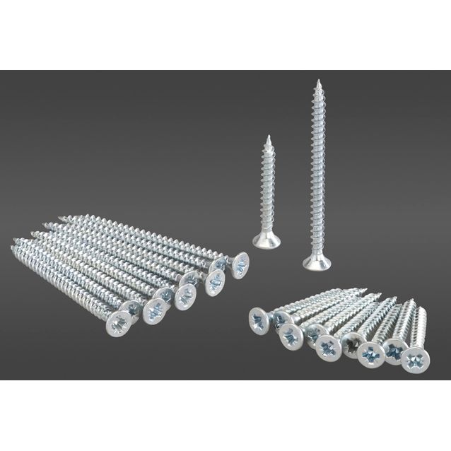 Hyllyruuvipakkaus sisältää tarvikkeet viiden hyllyn kiinnittämisen kannattimiin