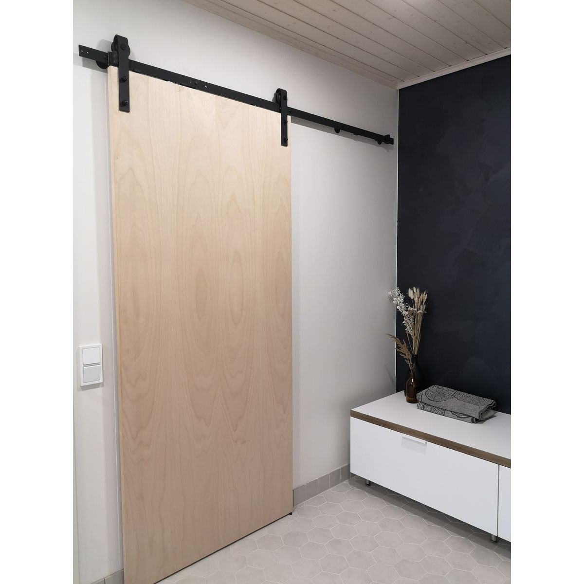 Kiskomekanismi ja pyörästö Mirror Line Ladon Ovi 1981 mm