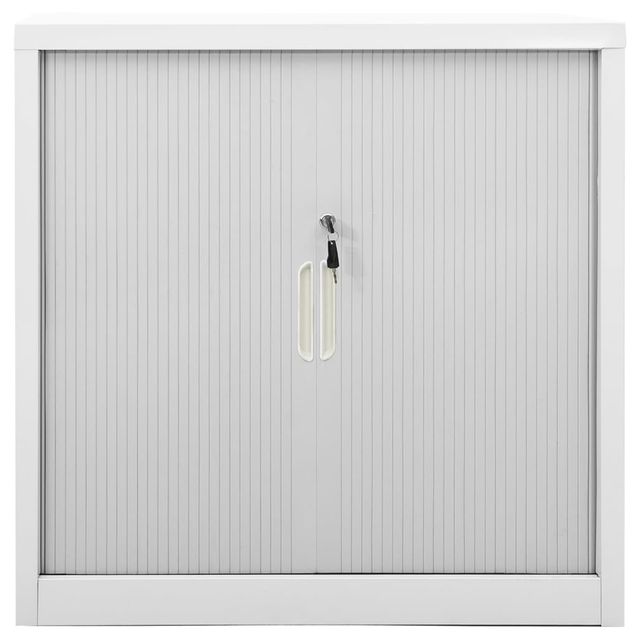 Liukuovikaappi harmaa 90x40x90 cm teräs (36430)