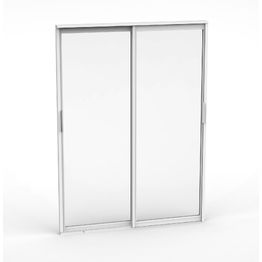 Terassin liukuovi Landskap Rejäl pidennetty kesäkausi, 2 osaa, valkoinen, eri leveyksiä