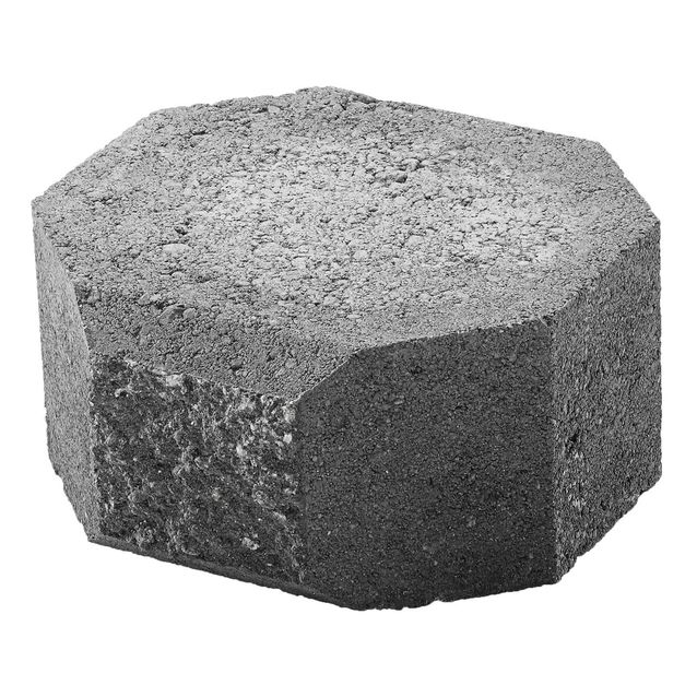 Lohkopäätykivi 200x200x100 mm musta